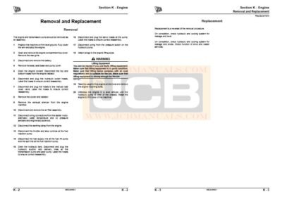 JCB Robot 170 Repair Manual