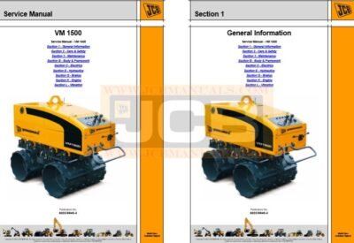 JCB VIBROMAX VM 1500M, VM 1500F Service Manual