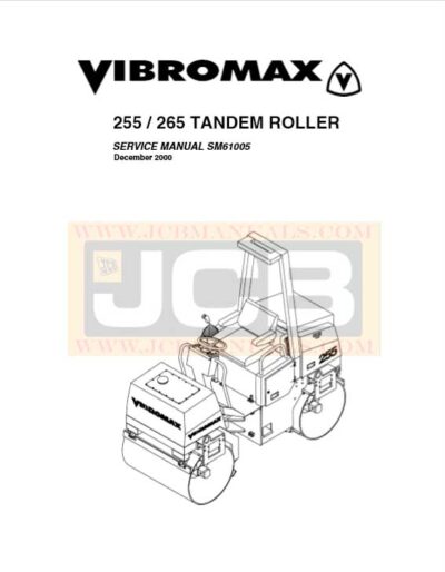 JCB Vibromax 255 Service Manual