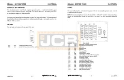 JCB Vibromax VM66 SINGLE DRUM ROLLER Service Repair Manual - Image 3