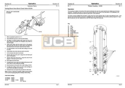 JCB JS330, JS450, JS460, JS500 Excavator Service Repair Manual - Image 2