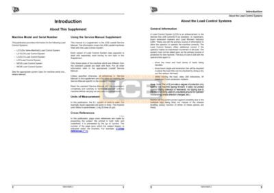 JCB LCS, LC1, LC4, LC2, LC3, LC5, MC05, MC06 Load Control Supplement Service Repair Manual - Image 3