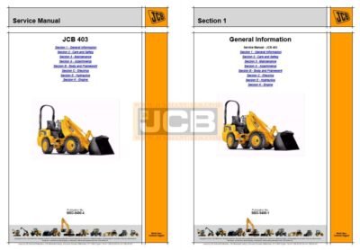 JCB 403 Loader Service Repair Manual - Image 2