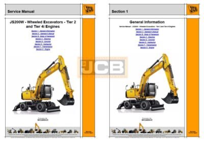 JCB JS200W Tier 2 and Tier 4i Engine Service Repair Manual - Image 2