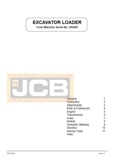 JCB 2CX, 2DX, 210, 212 Backhoe Loader Service Repair Manual - Image 2