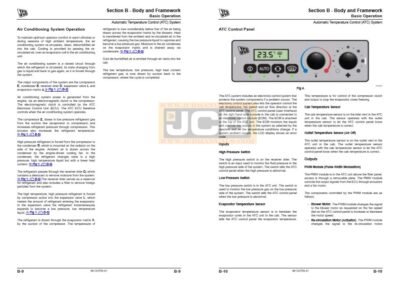 JCB JS85 Auto Range Excavator Service Repair Manual - Image 7
