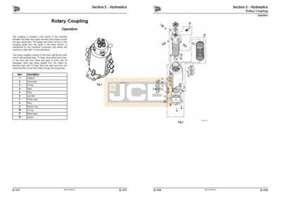 JCB JS85 Auto Range Excavator Service Repair Manual - Image 3