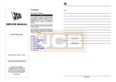 JCB PS760, PS764, PS766 Transmission Service Repair Manual - Image 5