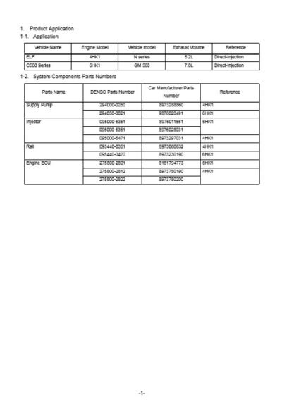 Isuzu 4HK1 6HK1 Engine Common Rail System Service Manual - Image 5