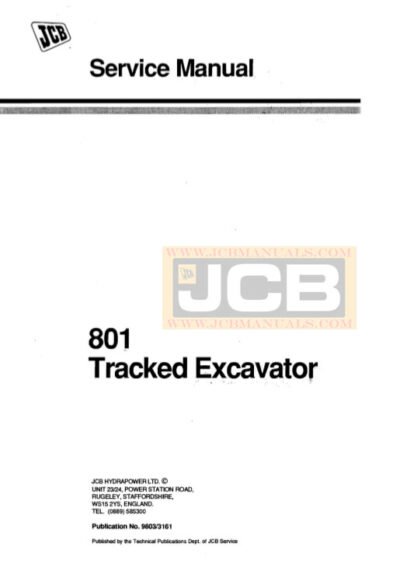 jcb 801 service manual