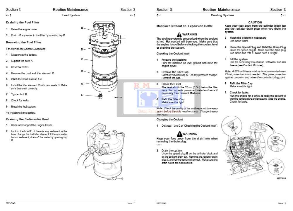 JCB Mini Excavator 802 802.4 802 Super Service Repair Manual