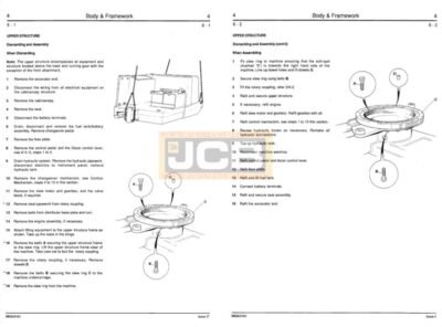 jcb mini excavator service manual