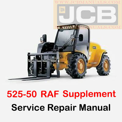 JCB 525-50 RAF Supplement Service Repair Manual