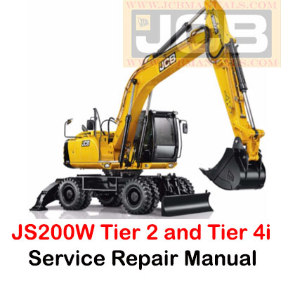 JCB JS200W Tier 2 and Tier 4i Engine Service Repair Manual