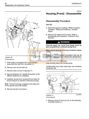 Perkins 402D,403D,404D Disassembly And Assembly Manual