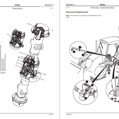 JCB Drivetrain PD70 Series Axles Service Repair Manual