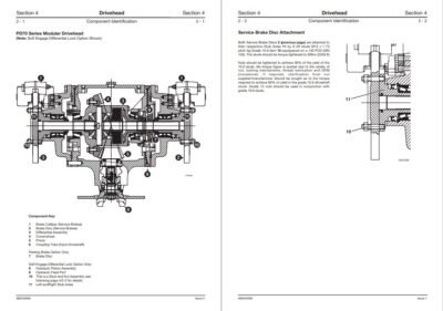 JCB PD70 Series Axle With Modular Drivehead Service Repair Manual - Image 3