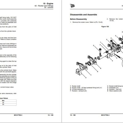 JCB Road Roller 116, 116D, 116DD, VM116 Service Repair Manual