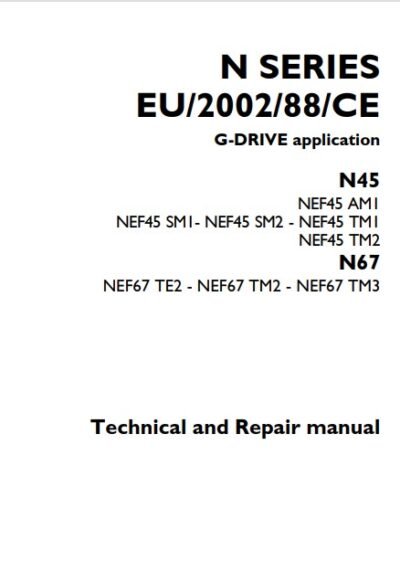 JCB Mobile Platform lveco N Series Engines N45 N67 Service Repair Manual - Image 2