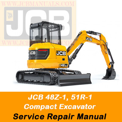 JCB 48Z-1, 51R-1 Compact Excavator Service Repair Manual