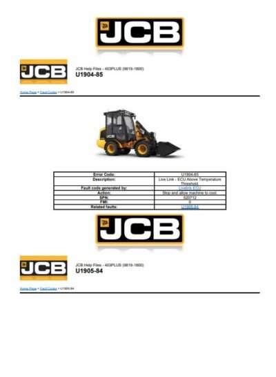 jcb 403 error code