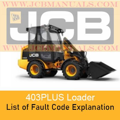 jcb 403 fault code