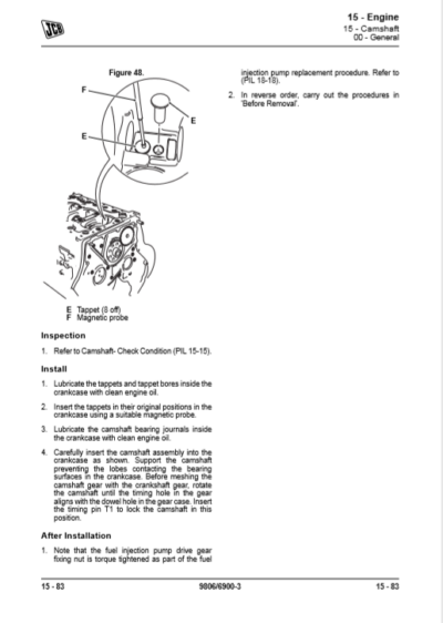 jcb engine service manual