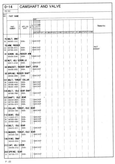 Isuzu 6HK1 Engine Parts Catalog - Image 3