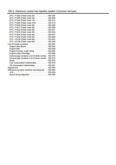 Isuzu 4HK1 6HK1 Common Rail Engine Troubleshooting Manual - Image 3