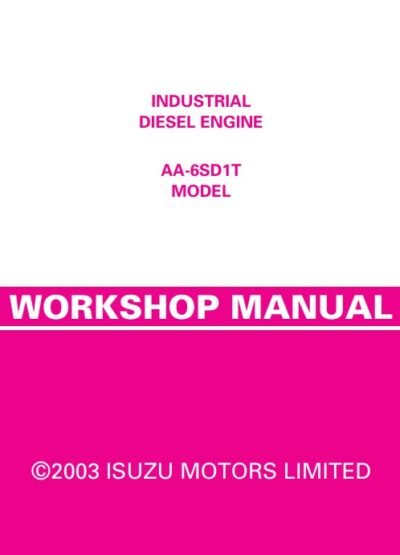 isuzu 6sd1t engine manual