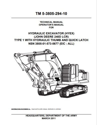 John Deere 240D Excavator Technical Manual 1 john deere 240d manual