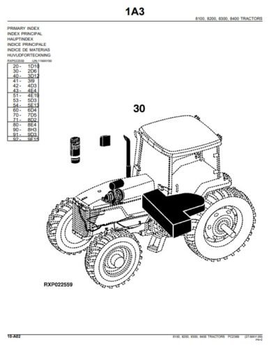 John Deere 8100 8200 8300 8400 Tractors Workshop Manual 1 john deere 8400 service manual