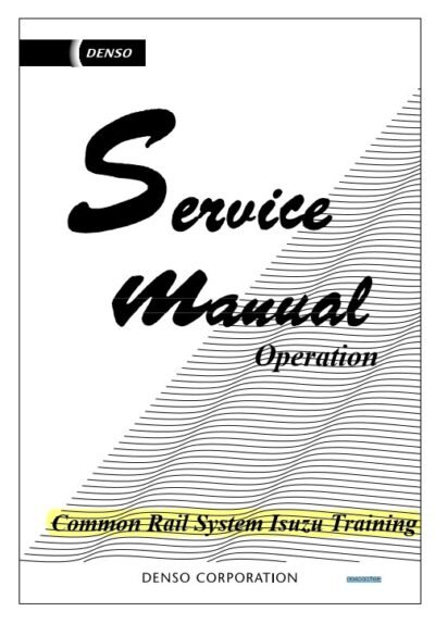 Denso Common Rail System System Isuzu Service Training Manual - Image 2