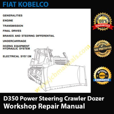 Kobelco D350 Power Steering Crawler Dozer Workshop Manual