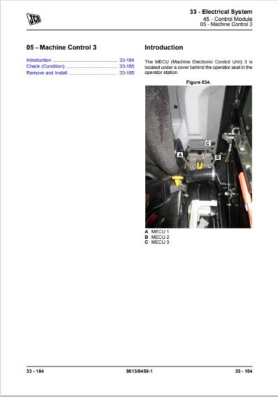 JCB 55Z-1 , 57C-1 Excavator Service Repair Manual - Image 6