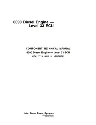 John Deere 6090 Diesel Engine Technical Manual 1 john deere 6090 engine manual