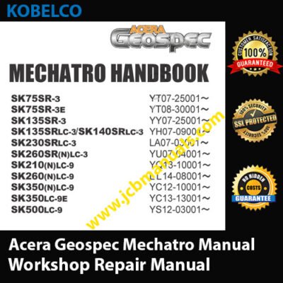 Kobelco Acera Geospec Mechatro Manual