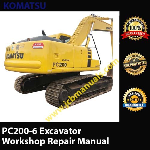 Komatsu Excavator Pc200 6 Pc200lc 6 Pc210lc 6 Pc220lc 6 Pc250lc 6 Workshop Manual Jcb Service 5396