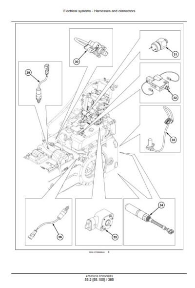 Case 85C, 95C, 105C Tractor Service Repair Manual - Image 5