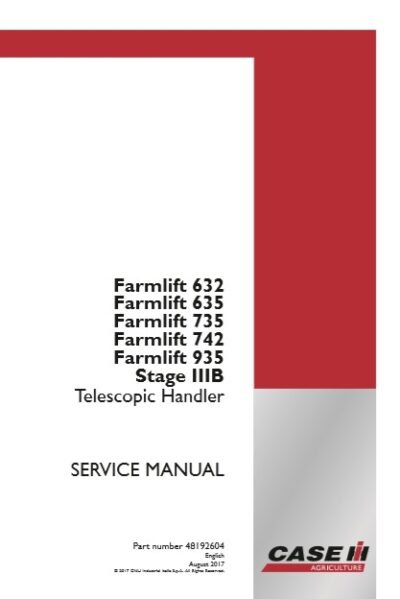 Case Farmlift 632, 635, 735, 742, 935 Service Repair Manual - Image 2