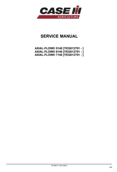 Case Axial Flow 5140, Axial Flow 6140, Axial Flow 7140 Service Repair Manual - Image 3