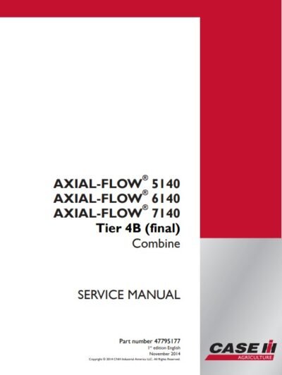 Case Axial Flow 5140, Axial Flow 6140, Axial Flow 7140 Service Repair Manual - Image 2