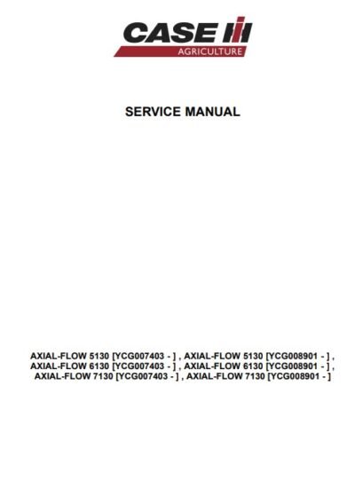 Case Axial Flow 5130, 6130, 7130 Tier 4a Combine Service Repair Manual - Image 5