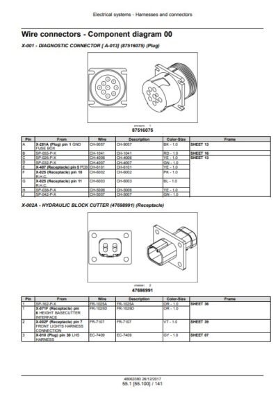 Case Tractor A8000, A8800 Sugar Cane Harvester Service Repair Manual - Image 4
