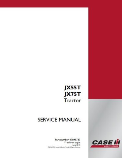 Case Tractor JX55T, JX75T Service Repair Manual - Image 3