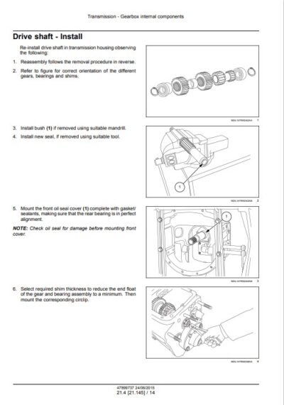 Case Tractor JX55T, JX75T Service Repair Manual - Image 4