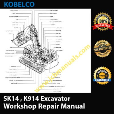 Kobelco SK14 , K914 Excavator Workshop Repair Manual