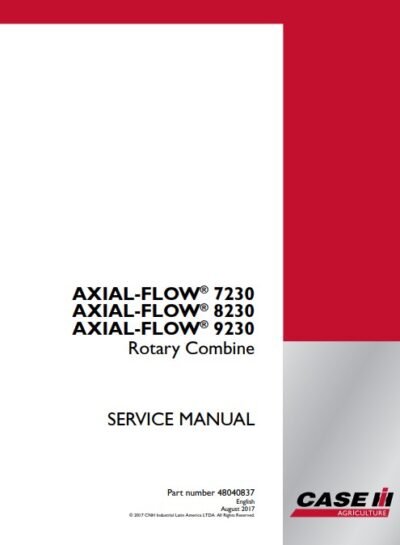 Case Axial Flow 7230, Axial Flow 8230, Axial Flow 9230 Service Repair Manual - Image 2