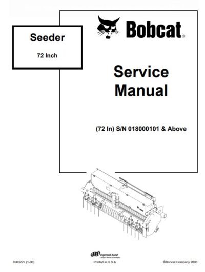 Bobcat Seeder 72 Inch Service Repair Manual - Image 3