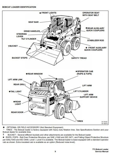 bobcat skid steer 773 service manual pdf